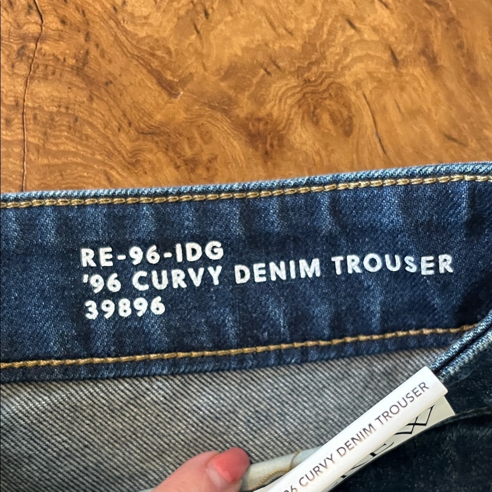 Women's Dark Blue Stretch Jeans - Classic Slim Fit - Picture 6 of 7